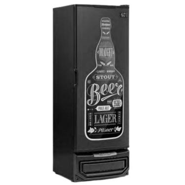 Imagem de Refrigerador Vertical Cervejeira 410L Porta Cega e Laterais Pretas GCB-40/PR/220V 50-60Hz - Gelopar