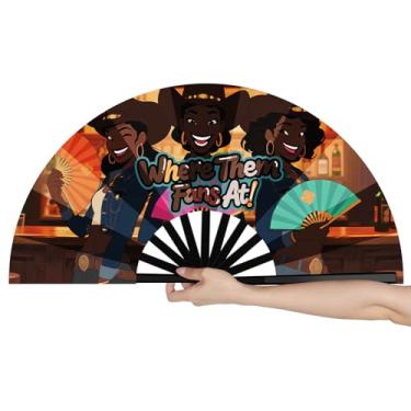 Imagem de Ventoinhas grandes de 33 cm para dança de linha, leque de botas no chão para mulheres, ventilador de poping de dança de linha para dança, design de silhueta de vaqueira ocidental, ventilador portátil