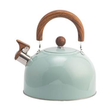 Imagem de IEUDNS Chaleira de Chá com Apito para Fogão de Indução a Gás, Bule de Chá de Fervura Rápida