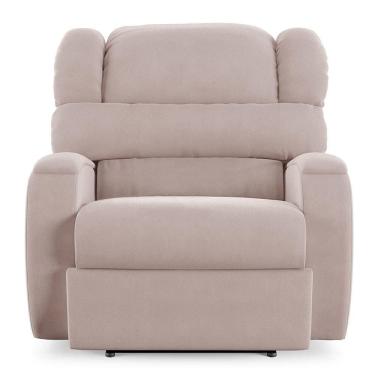 Imagem de Poltrona Do Papai Sala De Cinema Reclinável Manchester Elétrica Massagem Usb Veludo Rosê