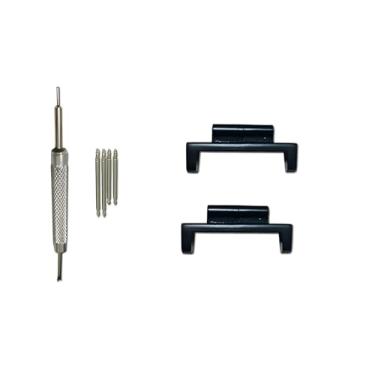 Imagem de [Pulseira Richie] Pulseira de relógio de nylon de 20 mm GWM5610 16 mm-Lug Kit de adaptadores de metal para Casio GShock 5600/5610 G100 GW2310 DW6600/GW6900 GA800 5700, Metal Adapters Kit