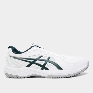 Imagem de Tênis Asics Court Slide 4 Masculino, Branco, Verde, 43