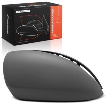 Imagem de A-Premium Tampa do espelho retrovisor do lado do passageiro - compatível com Mercedes-Benz C180, C200, C250, C300, C350, C350e, E400, C43 AMG, E200, E300, E250, E350, E450 - Cinza preparado, com furo