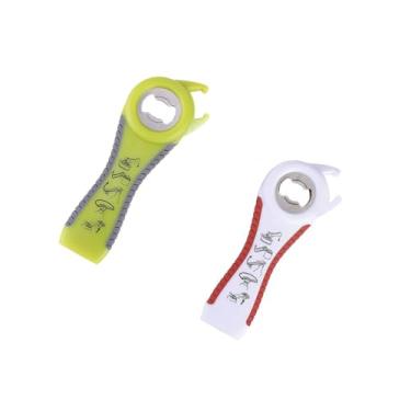 Imagem de PLAYTHROUGH Abridor de garrafas multifuncional pacote com 2, abridor de frascos 5 em 1 abre facilmente a tampa giratória, tampa de garrafa, tampa de conserva e aba de lata (verde, cinza, branco