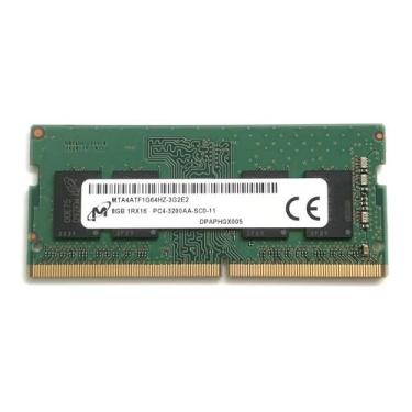 Imagem de Memória Ram Para Notebook 8GB Micron DDR4 3200Mhz 1Rx16 1.2V CL22 PC4 