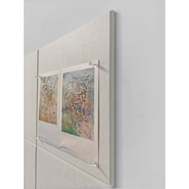 Imagem de DECORITA Quadro de cortiça alternativo 61 x 91 cm - pacote com 6 azulejos de parede de feltro com abas adesivas removíveis seguras, placas de cortiça para paredes placa de cortiça para escritório