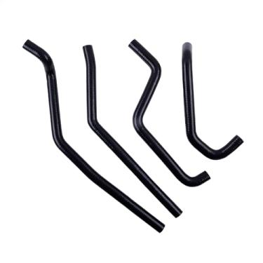 Imagem de XAJINGSU Kit de mangueira de refrigeração de radiador de silicone 4 peças para ATV 2008-2011 Polaris Ranger RZR 800 3 camadas (4,5 mm) design reforçado à prova de vazamento, resfriamento aprimorado