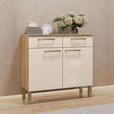 Imagem de Balcão Para Cozinha 2 Portas Nala Plus Freijó - Soft