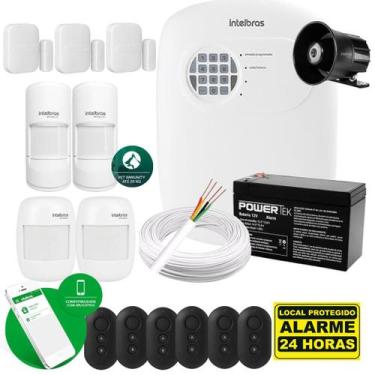 Imagem de Kit Alarme Anm 24 Net C/ 7 Sensores E 6 Controles Intelbras