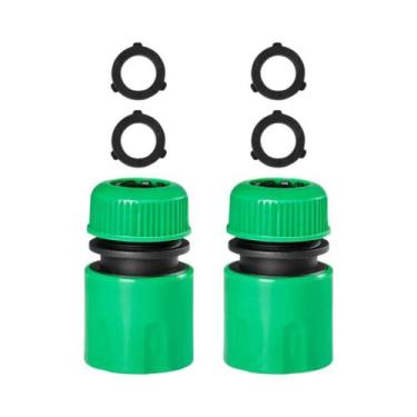 Imagem de Conjunto de Adaptador de Mangueira de Irrigação com Conector Rápido AB