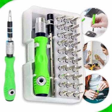 Imagem de Kit Técnico Manutenção De Celular 32 em 1 Jogo Chave Magnética Abrir Notebook com Estojo(2)