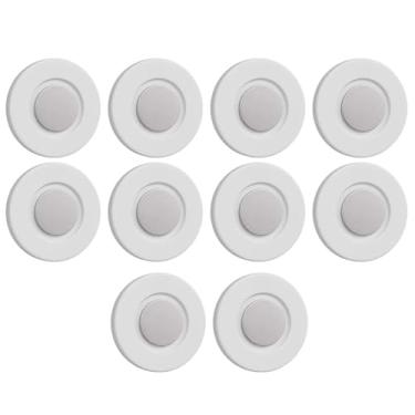 Imagem de Pacote com 10 organizadores magnéticos sem perfuração para montagem na parede, conjunto de armazenamento de controle remoto de 3 cm para TV, ventilador, ar condicionado