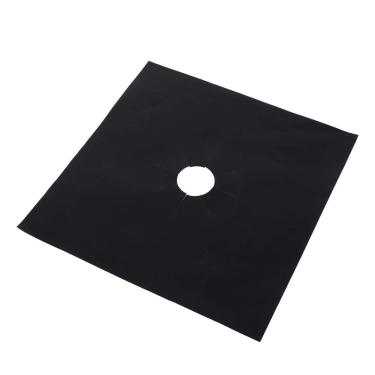 Imagem de Almofada Reutilizável da Fibra de Vidro do Protetor do Fogão a Gás para a Segurança Superior do Fogão (Preto)