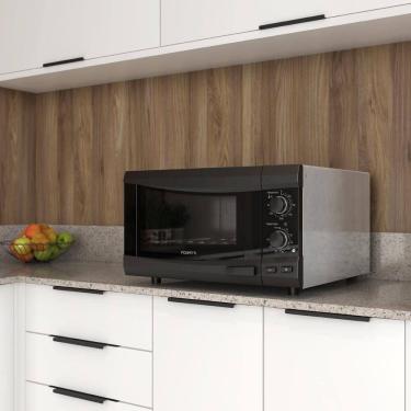 Imagem de Forno Fogatti Elétrico Bancada Super New Black Kromanox 45 Litros Preto Com Kromanox 110V