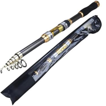 Imagem de Vara De Pesca De 2.1-3.6 Metros, Leve, Telescópica, Giratória Fibra De Carbono (2.1M)