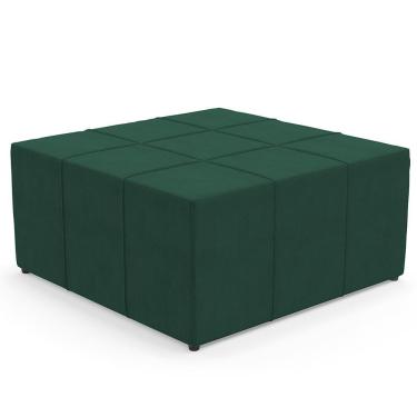 Imagem de Puff Quadrado Milano 90x90cm W01 Suede Verde Musgo