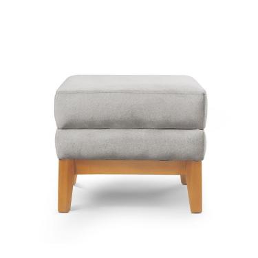 Imagem de Puff Retangular Para Sala áquila linho Cinza 101