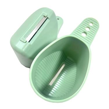 Imagem de Descascador multifuncional com armazenamento, lâmina de aço inoxidável para descascar frutas e legumes, com alça ergonômica e recipiente adicional para cozinhar e descascar facilmente