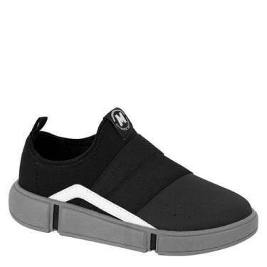 Imagem de Tênis Infantil Masculino Lycra Calce Fácil Molekinho 2838206, Preto, C