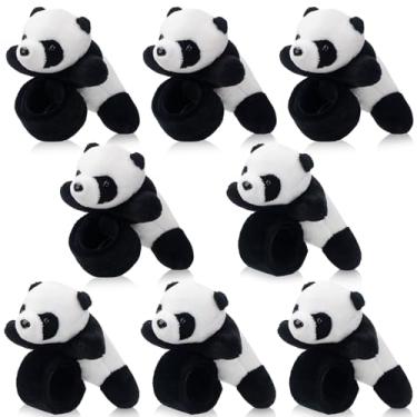 Imagem de Lenwen 8 peças de pulseiras de pelúcia para crianças, girafa, tigre, tartaruga, coala, pulso, animais a granel para meninos e meninas, lembrancinhas de festa, 8.66 inches, pelúcia