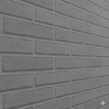 Imagem de Papel de Parede PREMIUM Autoadesivo 10 metros = 2 Rolos de 5m X 45cm Tijolinho Cinza Cozinha, Sala, Quarto