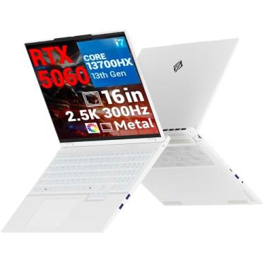 Imagem de FIREBAT Laptop Gamer RTX 5060, Mais Leve, 300Hz 2560x1600 2.5K 16'' QHD, Core i7-13700HX【32GB (16x2) DDR5 + 1TB PCIe4.0 SSD】8GB GDDR7, 500nits 100% sRGB, WiFi6E, BT5.3, Metal Notebook PC Laptop Gamer