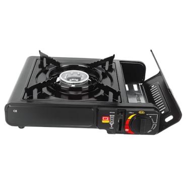 Imagem de Genérico Fogareiro A Gás Portátil, Preto, Plástico, 1000W, Para Camping, Resistência Elétrica Espiral, 25x20x12 cm, Botão Giratório, Fonte de Alimentação Elétrica