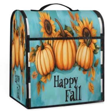 Imagem de Abóbora outono girassol cozinha ajuda misturadores capa para batedeira 6-8 litros auxílio de cozinha resistente à poeira armazenamento capas de eletrodomésticos para máquina misturadora casa balcão