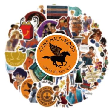 Imagem de Pacote de adesivos Percy Jackson Anime 50 unidades decorativas de 4 a 
