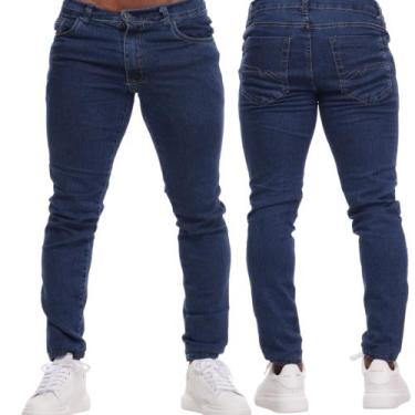 Imagem de Calça Jeans Escuro Masculino Skinny com Lycra - Volgue, Jeans escuro, 