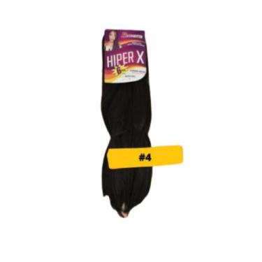 Imagem de Kanekalon Jumbo Jumbão Ideal Pra Tranças Box Braids 400G + 10 Aneis - 