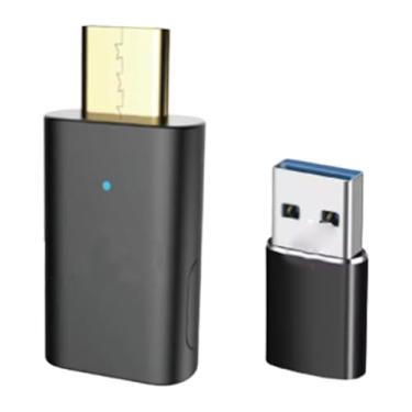 Imagem de Generic Transmissor de áudio, adaptador de áudio, de som estéreo, baixa latência adaptável, telefone de alto desempenho, computador, transmissor USB-C, Usb a Adapter
