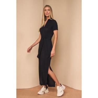 Imagem de VESTIDO LONG MIDI LADO AVESSO POLO L129525-Feminino