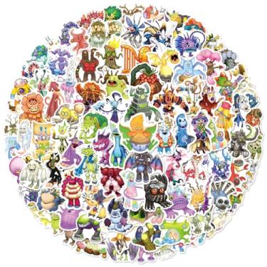 Imagem de 160 PCS Singing Monsters Stickers Pack, Waterproof Cute Cartoon Vinyl Decals for Laptop Water Bottle Phone Skateboard Scrapbook Party Gifts