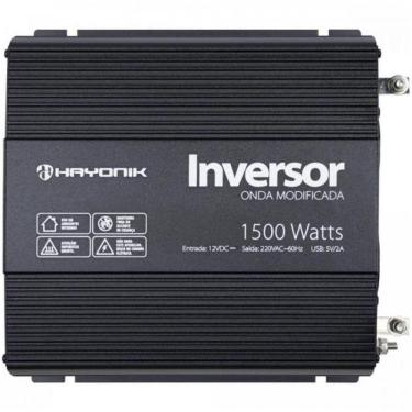 Imagem de Inversor De Onda Modificada 1500w 12vdc/220v Pw12-15 Hayonik