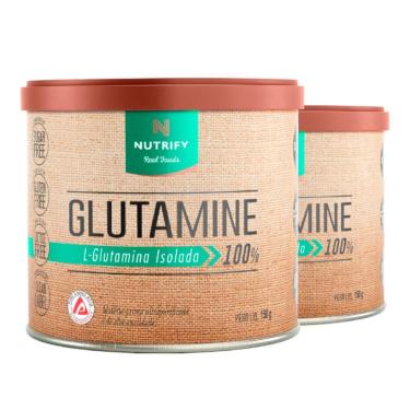 Imagem de Kit 2 Glutamine L-glutamina Isolada Neutro Nutrify 150g