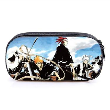 Imagem de Estojo de lápis Bleachs Bolsa de lápis de anime de dupla camada