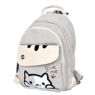 Imagem de Mochila escolar infantil Neko Atsumes com impressão 3D de algodão e poliéster