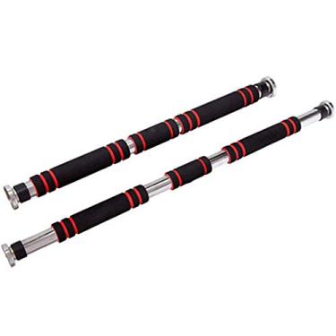 Imagem de Barra de puxar para cima barras paralelas de queixo equipamento de porta de casa ajustável barra de ginástica rolamento de lata 200 kg