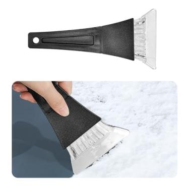 Imagem de Sylvil Raspador de gelo de carro, ferramenta de remoção de gelo e gelo livre de arranhões para vidro de janela de para-brisa, raspador de gelo de plástico, pá de neve para caminhão pequeno de SUV,