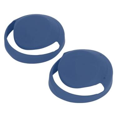 Imagem de Cryfokt 2 Peças de Capa de Almofada de Ouvido Em Silicone para Fones de Ouvido WH 1000XM4 WH 1000XM3, Abertura Precisa, Material Ecológico para Usuários de Fones de (Azul escuro)