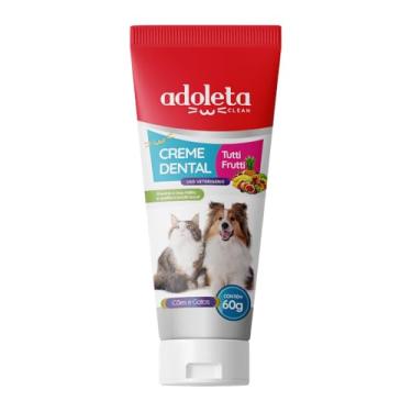 Imagem de Creme Dental para Cães e Gatos, Sabor Tutti Frutti, 60g, Uso Veterinário, Higiene Bucal