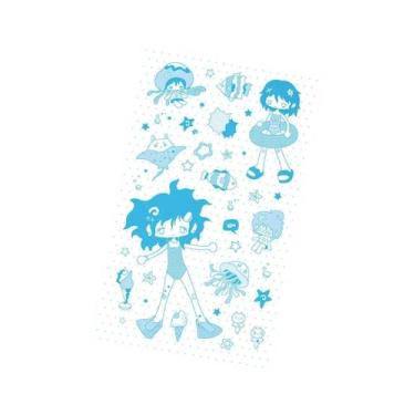 Imagem de Adesivos Retrô De Personagens Femininos Para Celular, Caderno, Diário,