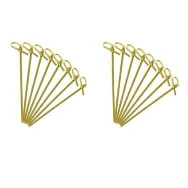 Imagem de Baglaum 600 Espetos de Bambu com Nós Palitos de Coquetel Talheres de Festa Palitos de Dente