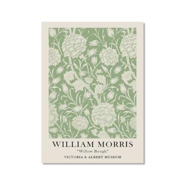 Imagem de Arte de parede verde sálvia Matisse William Morris Bauhaus Impressão floral abstrata Mercado de Flores Cartaz Picasso Estética Decoração de Parede para Sala de Estar (SKU2,11 x 14 polegadas)/(28 x 35