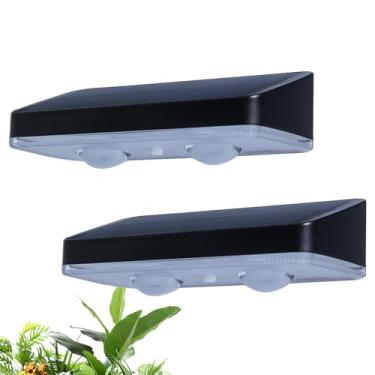 Imagem de Luz Solar Para Vedação - Iluminação LED Com 3 Níveis De Brilho | Lâmpadas Solares Para Vedação | Para Jardim Escadas Pátio Caminho E Parede