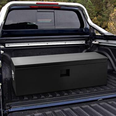 Imagem de PrecisionAuto Caixa de ferramentas de caminhão, caixa de ferramentas de caminhão, organizador de armário de armazenamento de aço resistente, local de trabalho para coleta, trailer, trailer