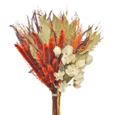 Imagem de Buquê flores secas desidratadas noiva festa evento decoração de casa, Wedding Venues & Home Altars, Long-Lasting Beauty Without Care(laranja)