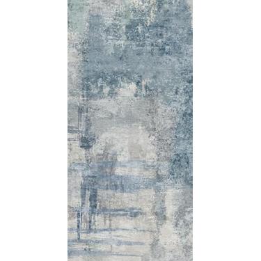 Imagem de BYYVOO Tapete de área abstrato moderno 10 x 20 cm: tapetes largos para sala de estar, quarto - lavável à máquina tapete macio antiderrapante - cobertura de piso de pelo baixo para animais de estimação