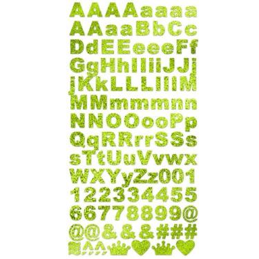 Imagem de Adesivo Alfabeto AM - Glitter - Verde Claro - Art & Montagem